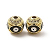 Brass Micro Pave Cubic Zirconia Beads KK-E068-VB153-2-3