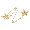 Starfish & Vortex 304 Stainless Steel Safety Pins Brooch Findings SA-CBA098D-16A-G04-2