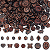 300Pcs 15 Styles Opaque Acrylic Beads OACR-PA0001-46-1