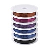 6 Rolls 6 Colors Round Copper Wire Set for Jewelry Making CWIR-NH0001-03C-0.4mm-1