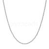 SHEGRACE Rhodium Plated 925 Sterling Silver Ball Chain Necklaces JN953A-1