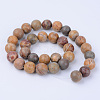 Natural Red Rainbow Jasper Beads Strands G-Q462-12mm-18-2