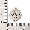 Tarnish Resistant 304 Stainless Steel Connector Charms STAS-D013-02B-P-3