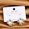 Brass Stud Earrings EJEW-P301-15-1