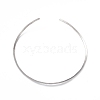 Non-Tarnish 304 Stainless Steel Textured Wire Necklace Making STAS-B036-04P-2