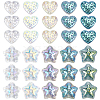 120Pcs 10 Styles Electroplate Transparent Glass Beads Sets EGLA-SP0001-25-1