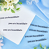 PVC You Are Beautiful Self Adhesive Car Stickers STIC-WH0013-10C-4