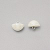 1-Hole Plastic Buttons BUTT-WH0022-06G-1