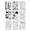 Globleland 9 Sheets 9 Style PVC Plastic Stamps DIY-GL0002-82G-8