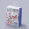 Butterfly Pattern Paper Gift Bags with Handles DIY-I030-03C-04-1