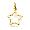 925 Sterling Silver Star Outline Charms STER-G043-02A-G-1