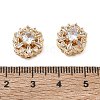 Brass Micro Pave Cubic Zirconia Beads CU-CBA3F77-04G-02-3