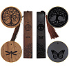 CRASPIRE 1 set Rosewood & African Blackwood Bookmarks Set AJEW-CP0001-78D-3