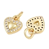 Brass Micro Pave Clear Cubic Zirconia Pendants KK-L275-71J-G-2