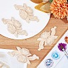 Wood Carved Appliques DIY-WH0032-28-4
