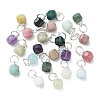 Natural Mixed Gemstone Pendants PALLOY-JF05297-01-1