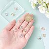 SUPERFINDINGS 12Pcs 2 Style Brass Micro Pave Cubic Zirconia Pendants KK-FH0002-82-3