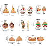 40Pcs 8 Styles Alloy Enamel Pendants PALLOY-CJ0001-159-2