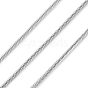 304 Stainless Steel Round Snake Chains CHS-M009-01P-03-1