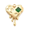 304 Stainless Steel Rhinestone Pendants STAS-R155-035M-G-1