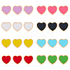96Pcs 8 Colors Alloy Enamel Beads FIND-SC0015-37-5