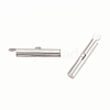 Brass Slide On End Clasp Tubes LS-KK-P031-12P-2
