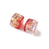 Baking Paint Handmade Gold Sand Lampwork Beads LAMP-P072-01B-08-2