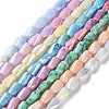 Ombre Effect Dyed Glass Beads Strands GLAA-I059-01-1