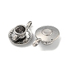 Coffee Cup Tibetan Style Alloy Pendants TIBEP-A13415-AS-NR-2