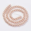 Eco-Friendly Dyed Glass Pearl Beads Strands HY-A008-6mm-RB023-2