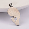 304 Stainless Steel Pendants STAS-K162-089P-2