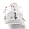 Halloween Cotton Cloth Storage Pouches ABAG-M004-01N-3