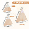 Snow Mountain Shape Wood Ornaments DJEW-WH0050-28A-2