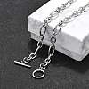 Non-Tarnish Unisex 304 Stainless Steel Figaro Chain Necklaces NJEW-H215-03P-3