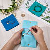3Pcs 3 Colors Folding Velvet Jewelry Storage Bags for Earrings Rings Bracelets ABAG-CN0001-69C-3
