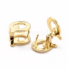 Initial Hoop Earrings for Women EJEW-P194-01G-Q-2