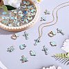 150Pcs 15 Styles Alloy Enamel Pendants ENAM-SZ0001-94-6