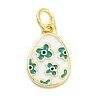 Rack Plating Brass Enamel Charms KK-M293-37G-01-1