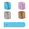 Crafans 4Pcs 4 Color Adjustable Imitation Leather Napkin Rings AJEW-CF0001-11-2