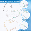 Unicraftale 30Pcs 5 Colors 316 Stainless Steel Ear Cuff Findings STAS-UN0039-44-5