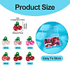 36Pcs 6 Styles Transparent Resin Pendants RESI-TA0004-21-4