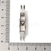 Tarnish Resistant Smooth Surface 201 Stainless Steel Watch Band Clasps STAS-R063-89-3