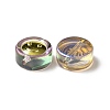 Transparent Spray Painted Glass Beads GLAA-I050-15-3