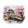 10Pcs 10 Styles Window Scenery Waterproof PET Stickers DIY-G121-01A-3