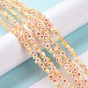 Handmade Millefiori Glass Bead Strands LAMP-J035-4mm-76-4