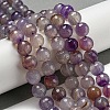 Faceted Natural Agate Beads Strands G-F447-12mm-K01-2