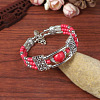 Synthetic Turquoise Beaded Bangles for Women WG1DBAC-03-1