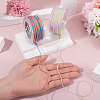 2 Rolls 2 Colors Segment Dyed Round Polyester Twisted Cords OCOR-TA0003-65C-6