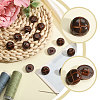 1-Hole Plastic Buttons BUTT-CA0001-34C-4