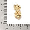 Brass Micro Pave Clear Cubic Zirconia Box Clasps with Acrylic KK-H480-05G-3